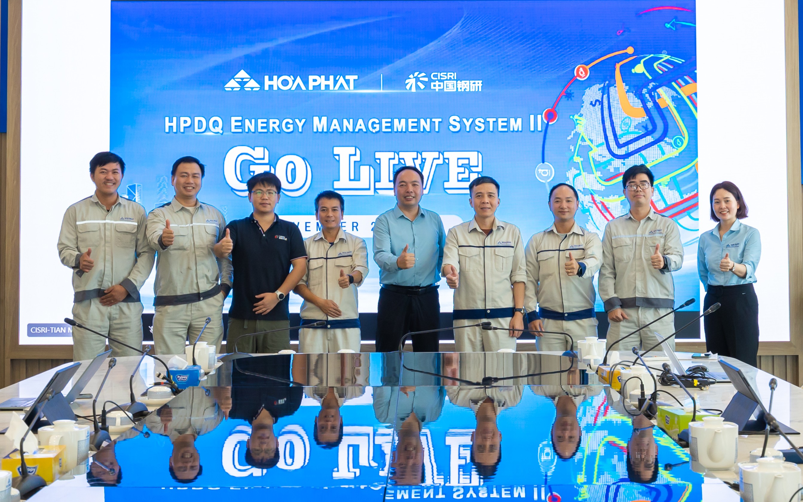 金自天正設計開發能源管控系統在越南和發榕桔鋼鐵成功上線